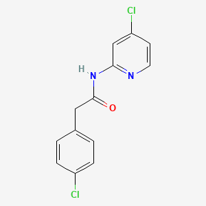 molecular formula C13H10Cl2N2O B5767151 2-(4-chlorophenyl)-N-(4-chloropyridin-2-yl)acetamide 