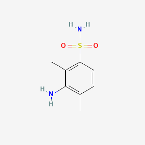 molecular formula C8H12N2O2S B576718 3-Amino-2,4-dimethylbenzenesulfonamide CAS No. 10311-44-1