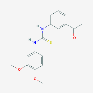 molecular formula C17H18N2O3S B5767188 N-(3-acetylphenyl)-N'-(3,4-dimethoxyphenyl)thiourea 
