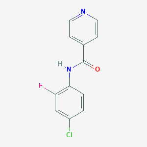 molecular formula C12H8ClFN2O B5767211 N-(4-chloro-2-fluorophenyl)pyridine-4-carboxamide 