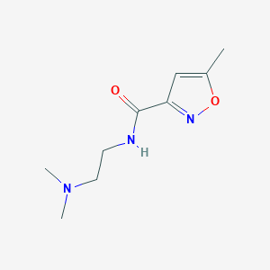 molecular formula C9H15N3O2 B5767253 N-[2-(DIMETHYLAMINO)ETHYL]-5-METHYL-12-OXAZOLE-3-CARBOXAMIDE 