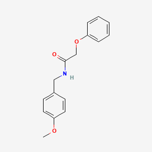 molecular formula C16H17NO3 B5767315 N-[(4-methoxyphenyl)methyl]-2-phenoxyacetamide CAS No. 5938-61-4