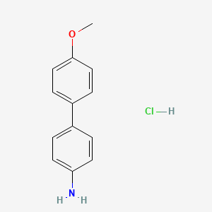 molecular formula C13H14ClNO B576735 4-Amino-4'-methoxybiphenyl hydrochloride CAS No. 13219-33-5