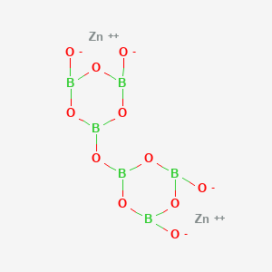 molecular formula B6O18Zn9 B576737 ZINC borate,technical CAS No. 12280-01-2