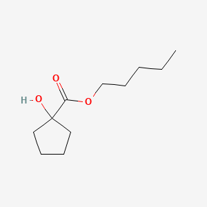 molecular formula C11H20O3 B576744 Pentyl 1-hydroxycyclopentane-1-carboxylate CAS No. 13227-83-3