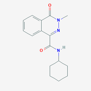 molecular formula C16H19N3O2 B5767459 N-cyclohexyl-3-methyl-4-oxo-3,4-dihydrophthalazine-1-carboxamide 