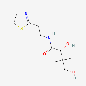 molecular formula C11H20N2O3S B576747 N-[2-(4,5-dihydro-1,3-thiazol-2-yl)ethyl]-2,4-dihydroxy-3,3-dimethylbutanamide CAS No. 13938-65-3