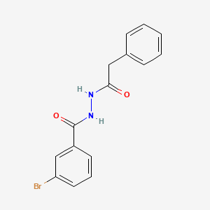 molecular formula C15H13BrN2O2 B5767600 3-bromo-N'-(phenylacetyl)benzohydrazide 