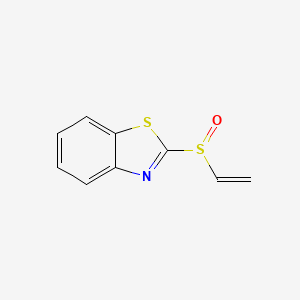 molecular formula C9H7NOS2 B576763 2-Ethenylsulfinyl-1,3-benzothiazole CAS No. 13604-19-8