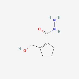 2-(Hydroxymethyl)cyclopent-1-ene-1-carbohydrazide