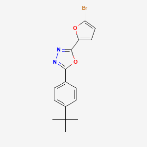 molecular formula C16H15BrN2O2 B5767640 2-(5-BROMO-2-FURYL)-5-[4-(TERT-BUTYL)PHENYL]-1,3,4-OXADIAZOLE 
