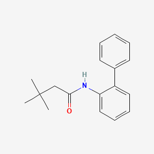 molecular formula C18H21NO B5767658 N-2-biphenylyl-3,3-dimethylbutanamide 