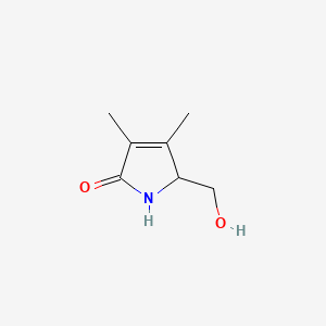 5-(Hydroxymethyl)-3,4-dimethyl-1H-pyrrol-2(5H)-one