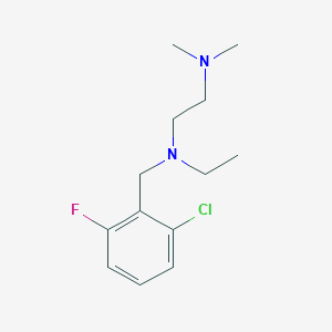 molecular formula C13H20ClFN2 B5767811 N'-[(2-chloro-6-fluorophenyl)methyl]-N'-ethyl-N,N-dimethylethane-1,2-diamine 