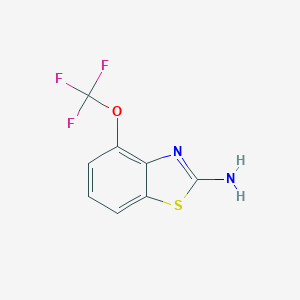 molecular formula C8H5F3N2OS B057679 4-(Trifluoromethoxy)benzo[d]thiazol-2-amine CAS No. 235101-36-7