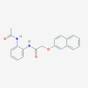 molecular formula C20H18N2O3 B5767905 N-[2-(acetylamino)phenyl]-2-(naphthalen-2-yloxy)acetamide 