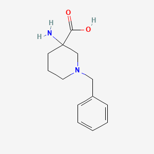 molecular formula C13H18N2O2 B576794 3-氨基-1-苄基哌啶-3-羧酸 CAS No. 13725-02-5