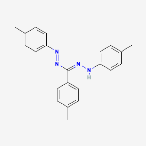 molecular formula C22H22N4 B576799 1,3,5-Tris(p-tolyl)formazan CAS No. 15145-52-5