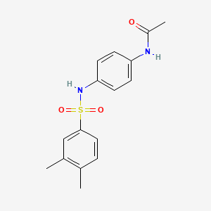 molecular formula C16H18N2O3S B5768051 N-[4-(3,4-dimethylbenzenesulfonamido)phenyl]acetamide 