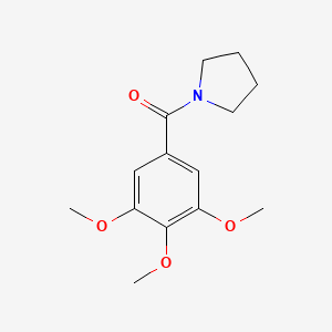 molecular formula C14H19NO4 B5768083 Pyrrolidine, 1-(3,4,5-trimethoxybenzoyl)- CAS No. 63886-38-4