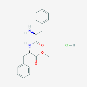 molecular formula C19H23ClN2O3 B057681 H-苯丙氨酸-苯丙氨酸-甲酯盐酸盐 CAS No. 38017-65-1