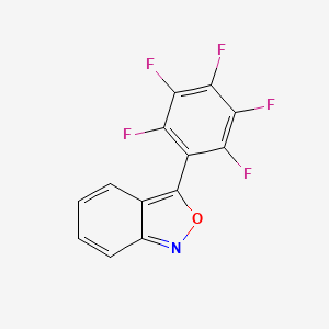 molecular formula C13H4F5NO B576814 3-(Perfluorophenyl)benzo[c]isoxazole CAS No. 14186-66-4