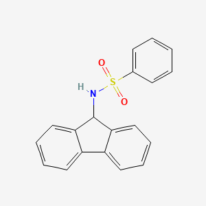 molecular formula C19H15NO2S B5768192 N-(9H-fluoren-9-yl)benzenesulfonamide 