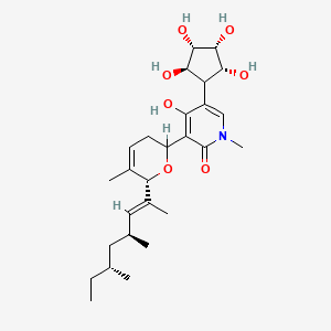 molecular formula C27H41NO7 B576824 Funiculosine CAS No. 11055-06-4