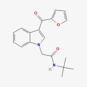 molecular formula C19H20N2O3 B5768264 N-TERT-BUTYL-2-[3-(FURAN-2-CARBONYL)-1H-INDOL-1-YL]ACETAMIDE 
