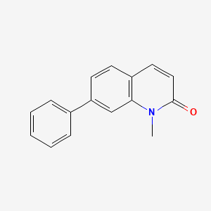 molecular formula C16H13NO B576832 1-Methyl-7-phenylquinolin-2(1H)-one CAS No. 14788-54-6
