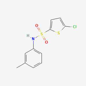 molecular formula C11H10ClNO2S2 B5768352 5-chloro-N-(3-methylphenyl)thiophene-2-sulfonamide 