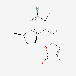 (5Z)-3-methyl-5-[[(1R,4S,7R)-4,8,8-trimethyl-9-tricyclo[5.2.2.01,5]undec-5-enyl]methylidene]furan-2-one