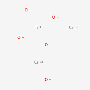 molecular formula Cr2O5Ti B576848 Chromium titanium oxide (Cr2TiO5) CAS No. 12190-87-3