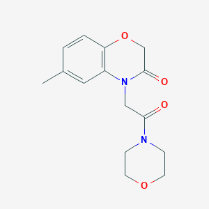 molecular formula C15H18N2O4 B5768520 6-Methyl-4-(2-morpholin-4-yl-2-oxo-ethyl)-4H-benzo[1,4]oxazin-3-one 