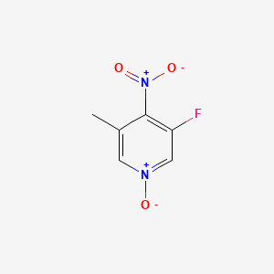 molecular formula C6H5FN2O3 B576854 3-Fluoro-5-methyl-4-nitropyridine 1-oxide CAS No. 13958-88-8