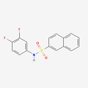 molecular formula C16H11F2NO2S B5768680 N-(3,4-difluorophenyl)naphthalene-2-sulfonamide 