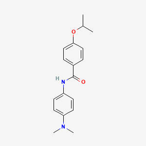 molecular formula C18H22N2O2 B5768718 N-[4-(dimethylamino)phenyl]-4-isopropoxybenzamide 