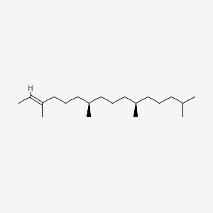 molecular formula C20H40 B576880 (2E,7R,11R)-3,7,11,15-Tetramethyl-2-hexadecene CAS No. 14237-73-1