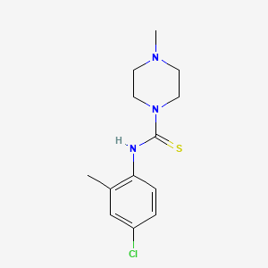 molecular formula C13H18ClN3S B5768884 N-(4-chloro-2-methylphenyl)-4-methylpiperazine-1-carbothioamide 