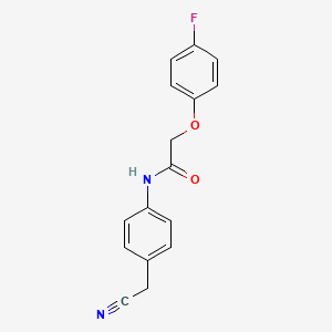 molecular formula C16H13FN2O2 B5768923 N-[4-(cyanomethyl)phenyl]-2-(4-fluorophenoxy)acetamide 