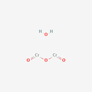 molecular formula Cr2H2O4 B576902 Chromium(III) oxide hydrate CAS No. 12182-82-0