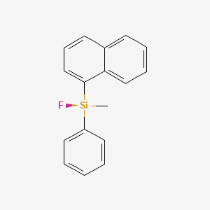 molecular formula C17H15FSi B576903 Fluoro-methyl-naphthalen-1-yl-phenylsilane CAS No. 13132-41-7
