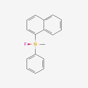 molecular formula C17H15FSi B576903 (S)-Methylfluoro(1-naphthyl)phenylsilane CAS No. 13132-41-7