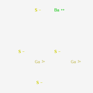 molecular formula BaGa2S4 B576905 Barium digallium tetrasulphide CAS No. 12589-46-7