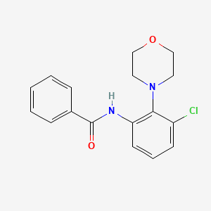 molecular formula C17H17ClN2O2 B5769065 N-(3-chloro-2-morpholin-4-ylphenyl)benzamide 