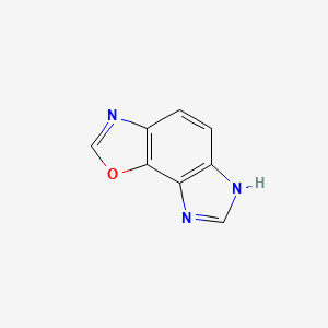 molecular formula C8H5N3O B576909 6H-Imidazo[4',5':3,4]benzo[1,2-d]oxazole CAS No. 14183-21-2