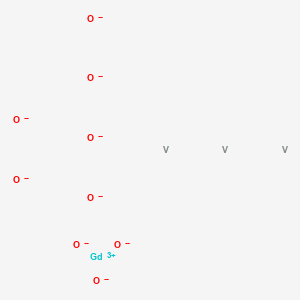 molecular formula GdO9V3-15 B576912 Gadolinium trivanadium nonaoxide CAS No. 13628-53-0