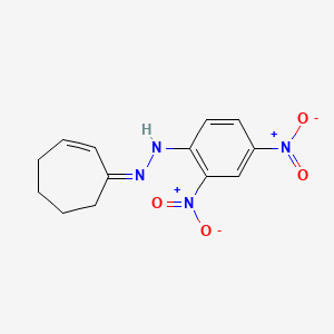 molecular formula C13H14N4O4 B576914 2-Cyclohepten-1-one (2,4-dinitrophenyl)hydrazone CAS No. 14315-43-6