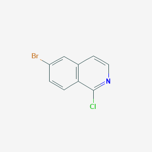 molecular formula C9H5BrClN B057692 6-Bromo-1-chloroisoquinoline CAS No. 205055-63-6