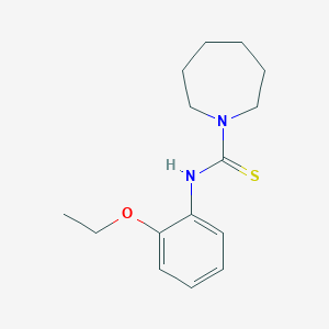 molecular formula C15H22N2OS B5769203 N-(2-ethoxyphenyl)azepane-1-carbothioamide 